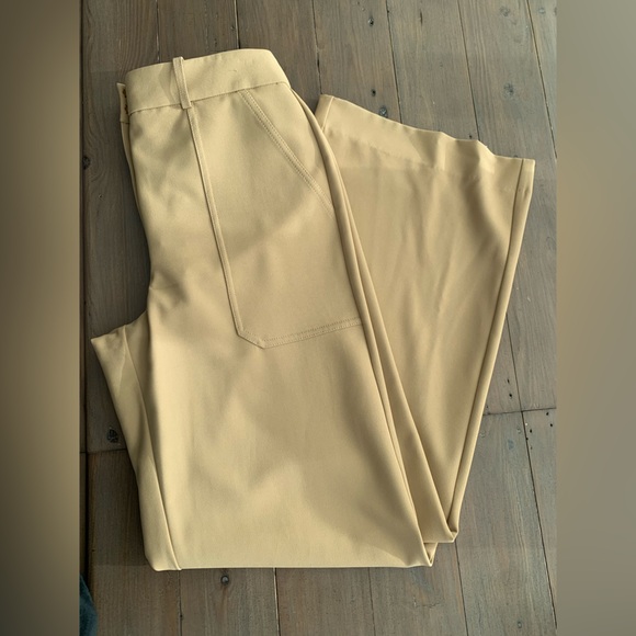 Veronica Beard Cole wide leg dress trouser suiting pants khaki NWT - Picture 5 of 9